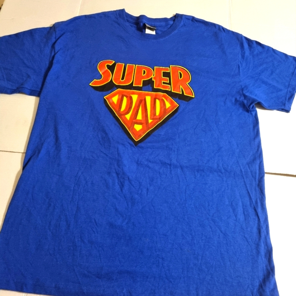 World's Greatest Dad Super Dad T-Shirt Size XL
